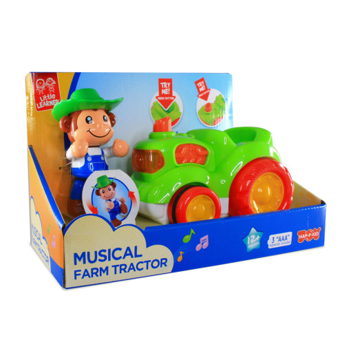 Hap-P-Kid Little Learner Musical Animal Vehicle (Fire Engine/ Roadster/ Farm Tractor)
