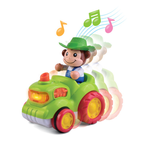 Hap-P-Kid Little Learner Musical Animal Vehicle (Fire Engine/ Roadster/ Farm Tractor)