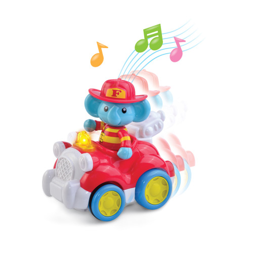 Hap-P-Kid Little Learner Musical Animal Vehicle (Fire Engine/ Roadster/ Farm Tractor)