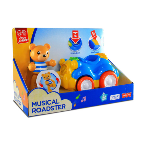 Hap-P-Kid Little Learner Musical Animal Vehicle (Fire Engine/ Roadster/ Farm Tractor)
