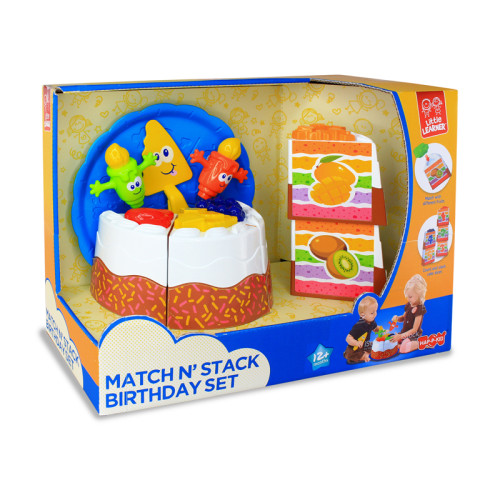 Hap-P-Kid Little Learner Match N Stack Birthday Cake