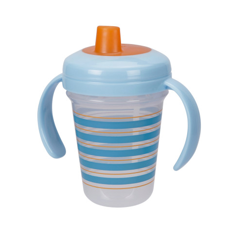 THE FIRST YEARS Stackable 7oz Soft Spout Trainer Cup - Blue Pattern