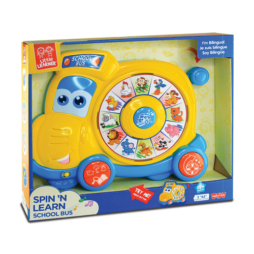 Hap-P-Kid Little Learner Spin N Learn School Bus