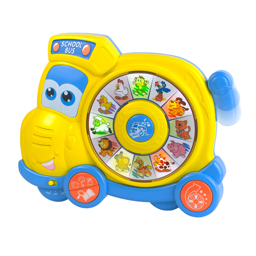 Hap-P-Kid Little Learner Spin N Learn School Bus