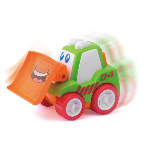 Hap-P-Kid Little Learner Race Along Truck (Cement Truck/Bulldozer/Excavator/Dump Truck)